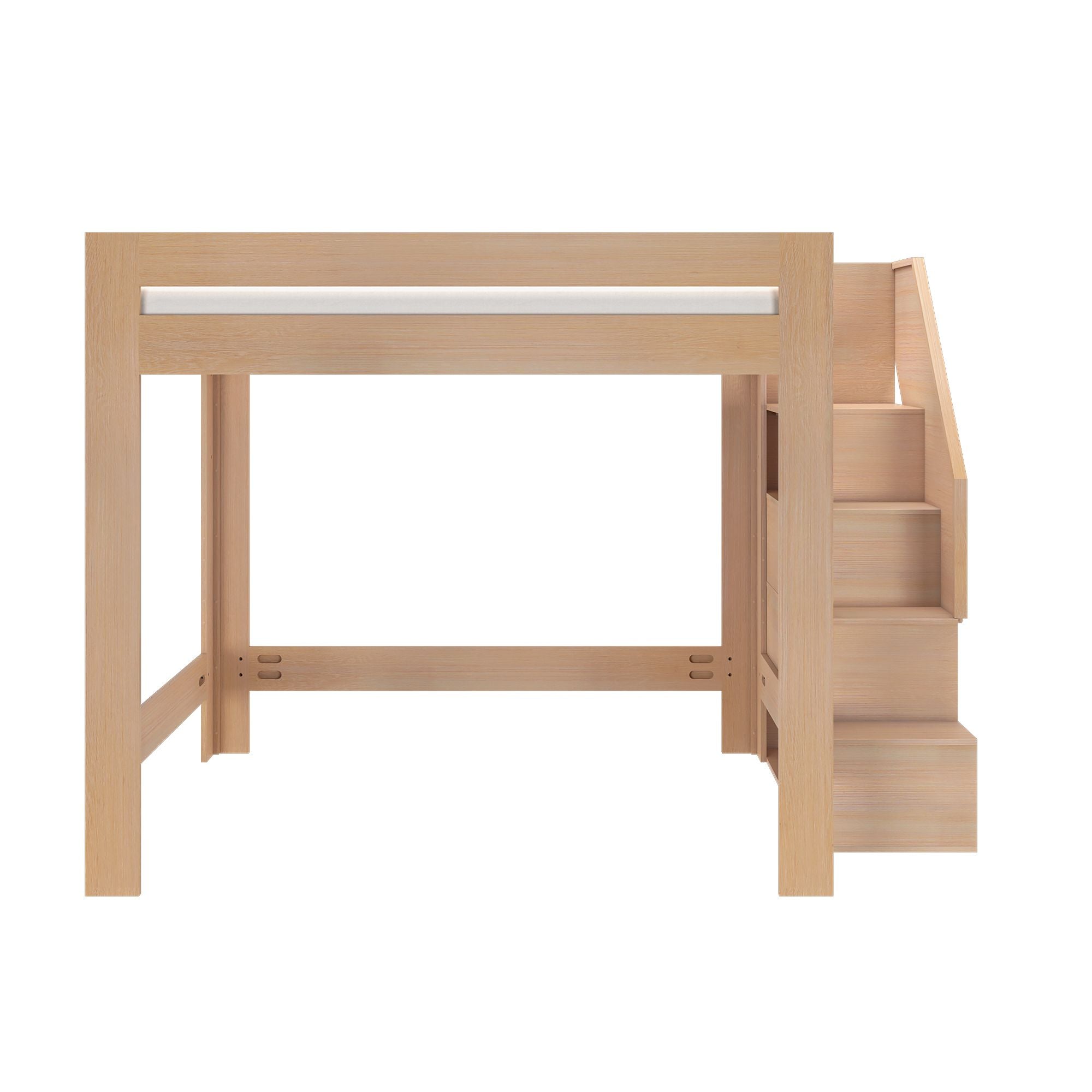 Maxwood Pacific Queen Loft Bed with Stairs