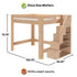 Maxwood Pacific Queen Loft Bed with Stairs