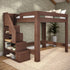Maxwood Pacific Queen Loft Bed with Stairs