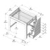 Maxwood Pacific Queen Loft Bed with Stairs