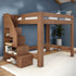 Maxwood Pacific Queen Loft Bed with Stairs
