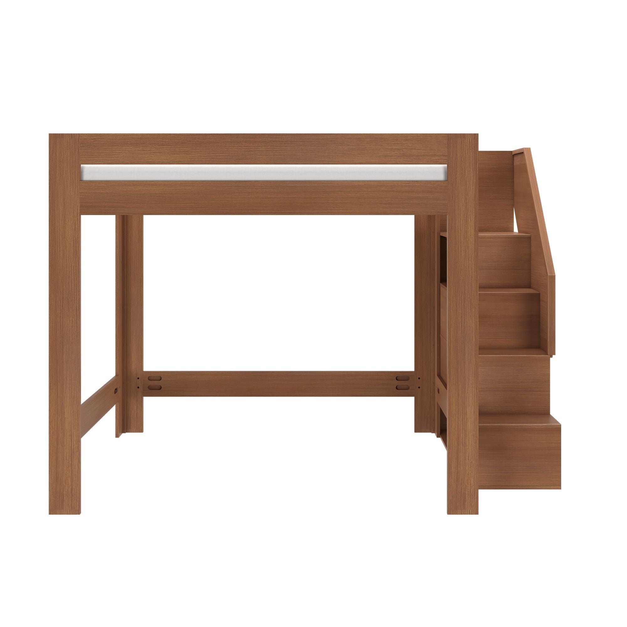 Maxwood Pacific Queen Loft Bed with Stairs