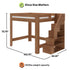 Maxwood Pacific Queen Loft Bed with Stairs