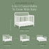 Namesake Liberty 4-in-1 Convertible Spindle Crib