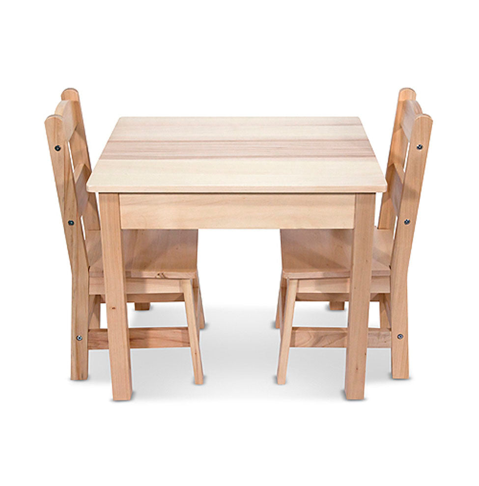 Melissa & Doug Wooden Table & Chairs Set – Lakeland Baby and Teen Furniture