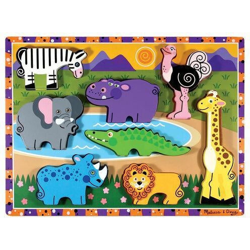Melissa & Doug Safari Animals Chunky Puzzle