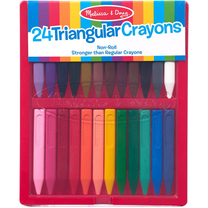 Melissa & Doug 24 Triangular Crayons