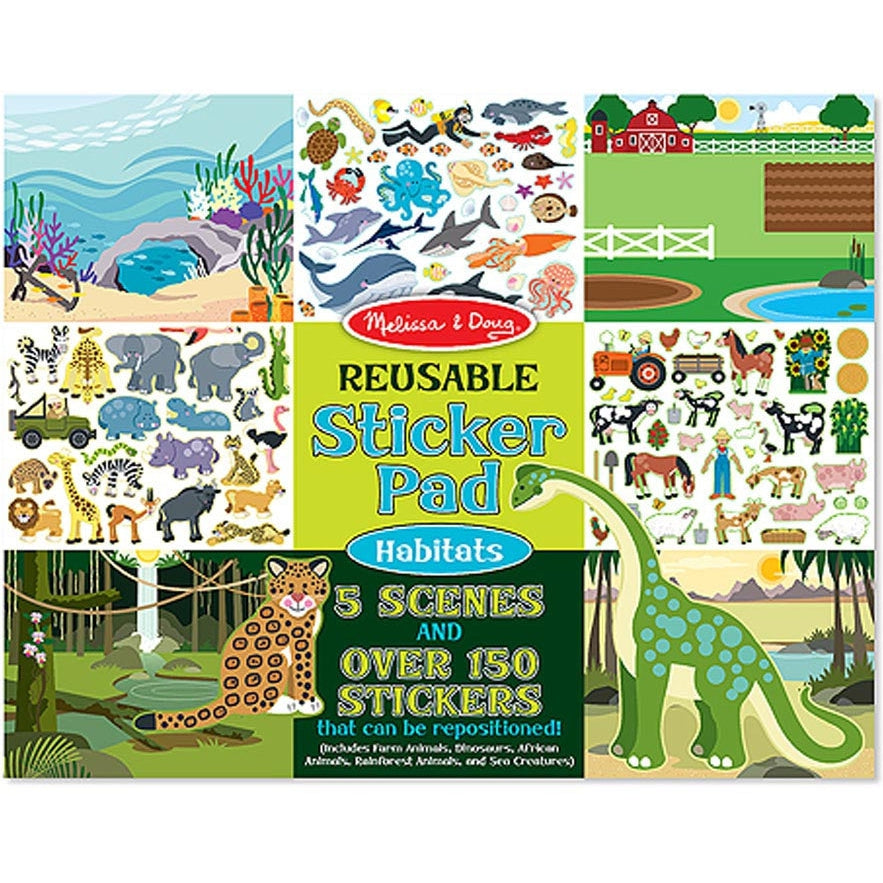 Animal Habitat Mini Sticker Scenes - 24 Pc.