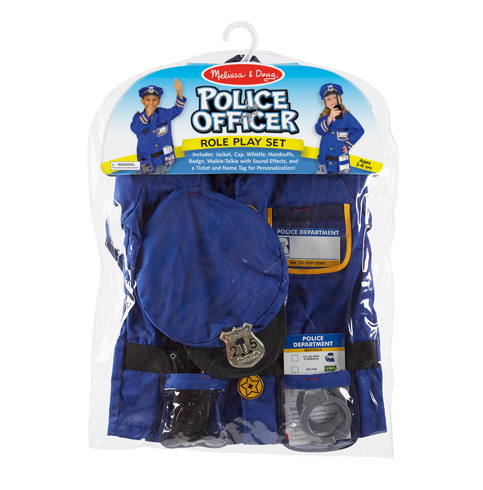 Melissa & Doug Role Play Costume Set Police Officer – Lakeland Baby and  Teen Furniture