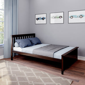 M3 Full Bed with Slat Headboard & Foot Panel + Slat Roll