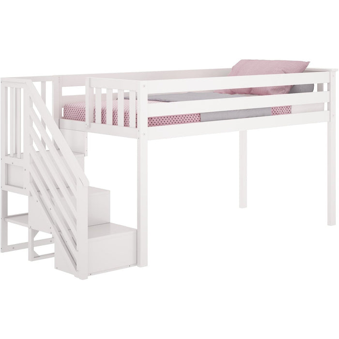 M3 Low Loft Bed with Staircase