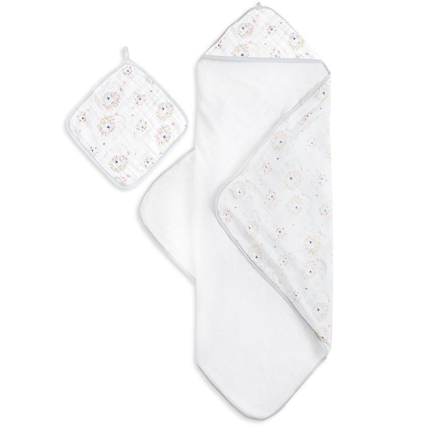 aden anais Hooded Towel Washcloth Leader of the Pack