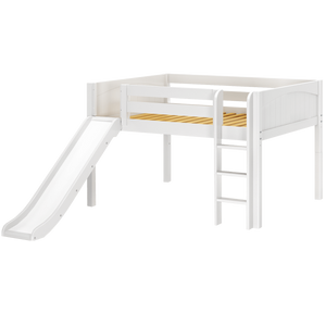 Maxtrix Full Low Loft Bed with Slide