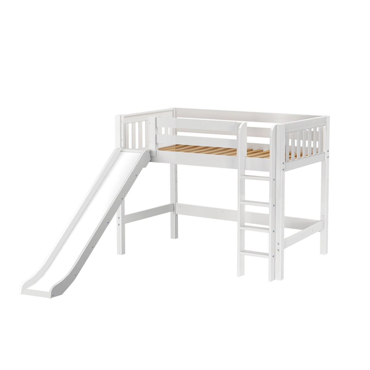 Maxtrix Twin Mid Loft Bed with Slide