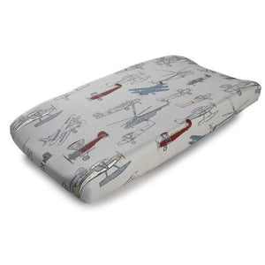 Liz & Roo Vintage Airplanes Bumperless Crib Bedding 4-pc. Set