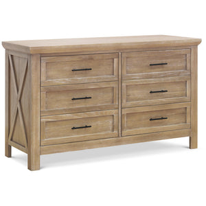 Franklin & Ben Emory Farmhouse 4-in-1 Convertible Crib + 6-Drawer Dresser + 6-Drawer Chest Set