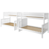 Maxtrix Twin XL over Full XL Quadruple Bunk Bed with Stairs