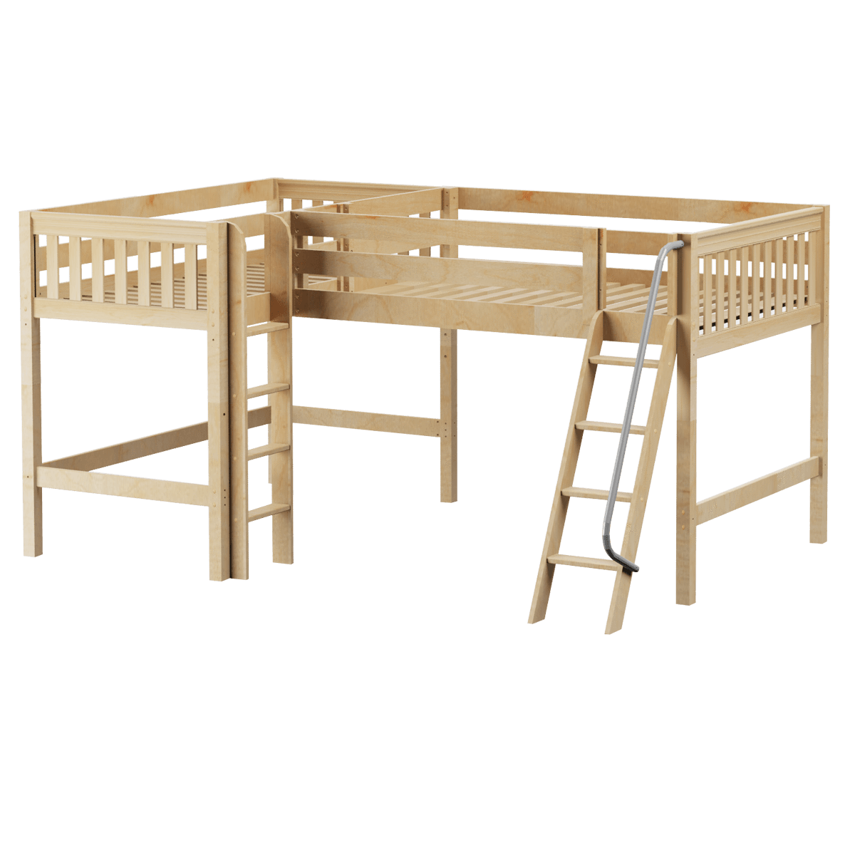 Maxtrix Twin Full Medium Corner Loft Bed