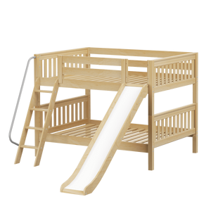 Maxtrix Full Low Bunk Bed with Slide