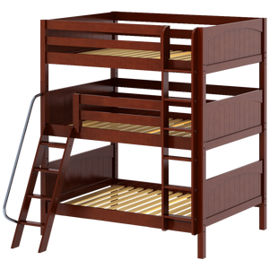 Maxtrix Full Triple Bunk Bed with Straight Ladder