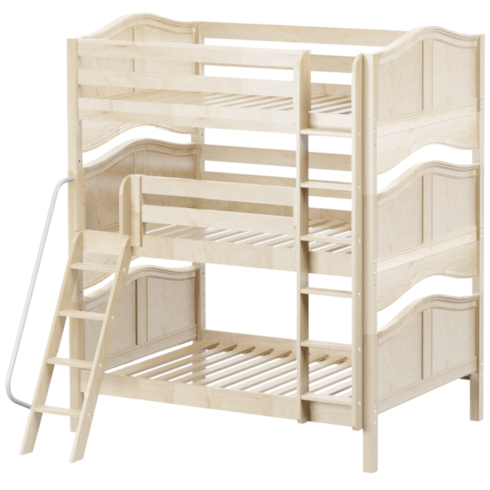 Maxtrix Full Triple Bunk Bed with Straight Ladder