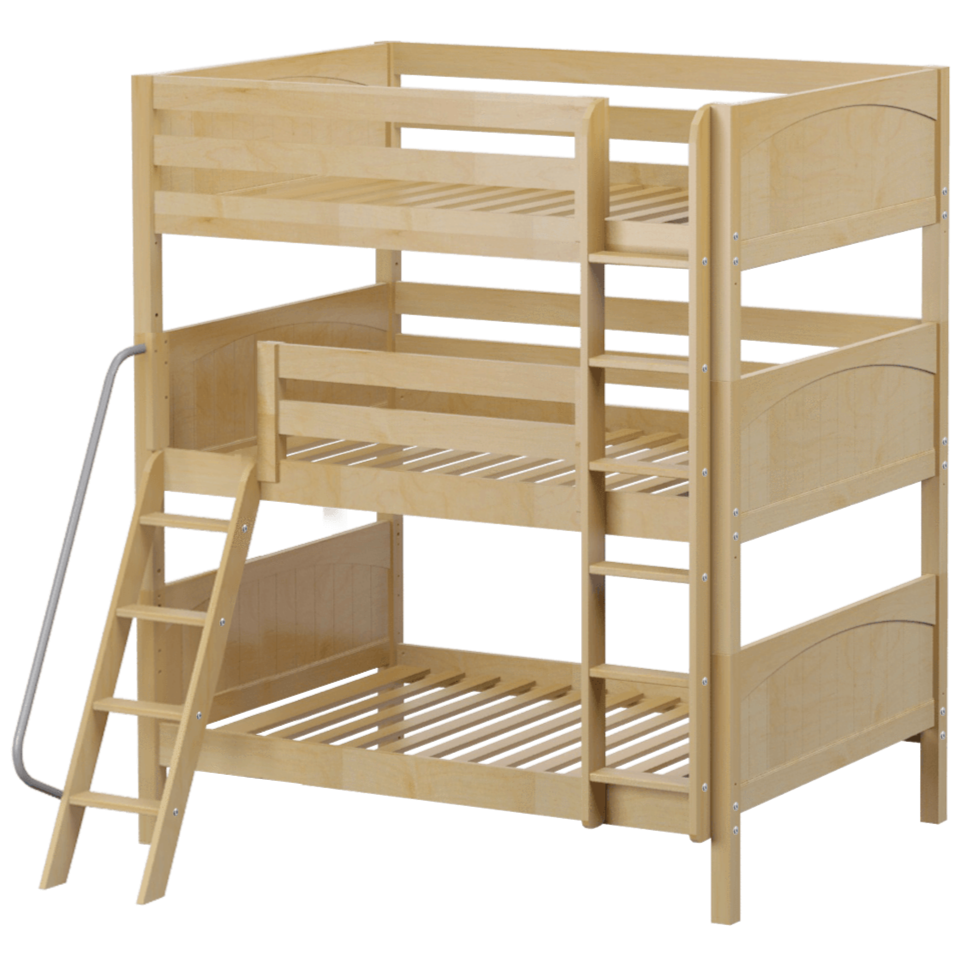 Maxtrix Full Triple Bunk Bed with Straight Ladder