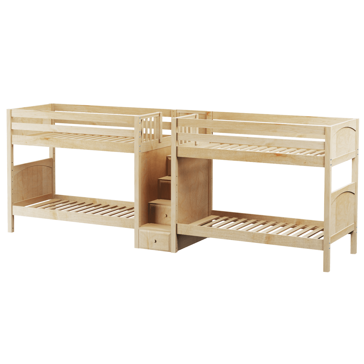 Maxtrix Twin Medium Quadruple Bunk Bed with Stairs