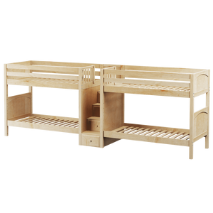 Maxtrix Twin Medium Quadruple Bunk Bed with Stairs