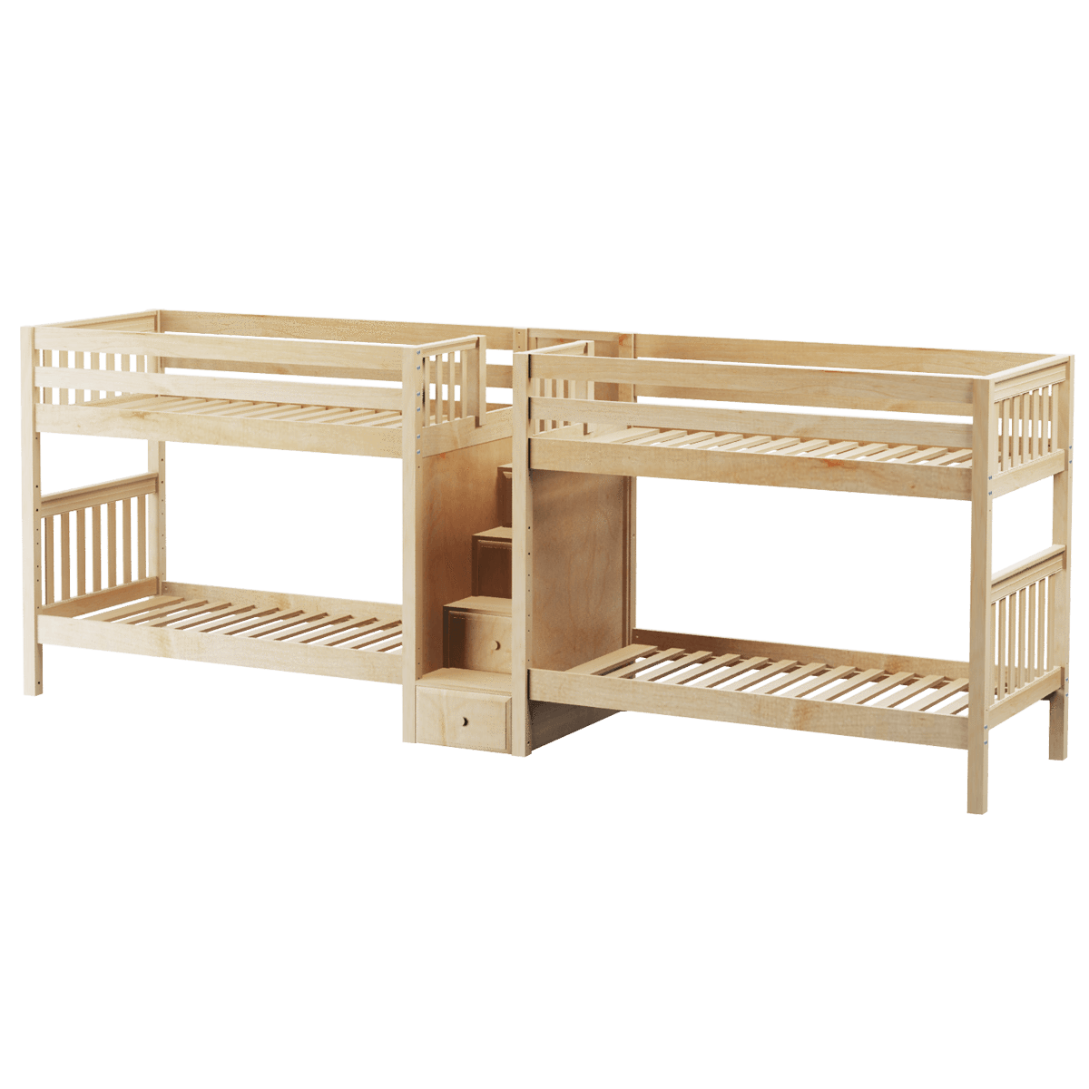 Maxtrix Twin Medium Quadruple Bunk Bed with Stairs