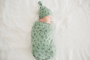 Copper Pearl Newborn Top Knot Hat - Poe