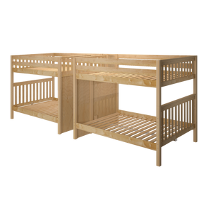 Maxtrix Queen Quadruple High Bunk Bed with Stairs