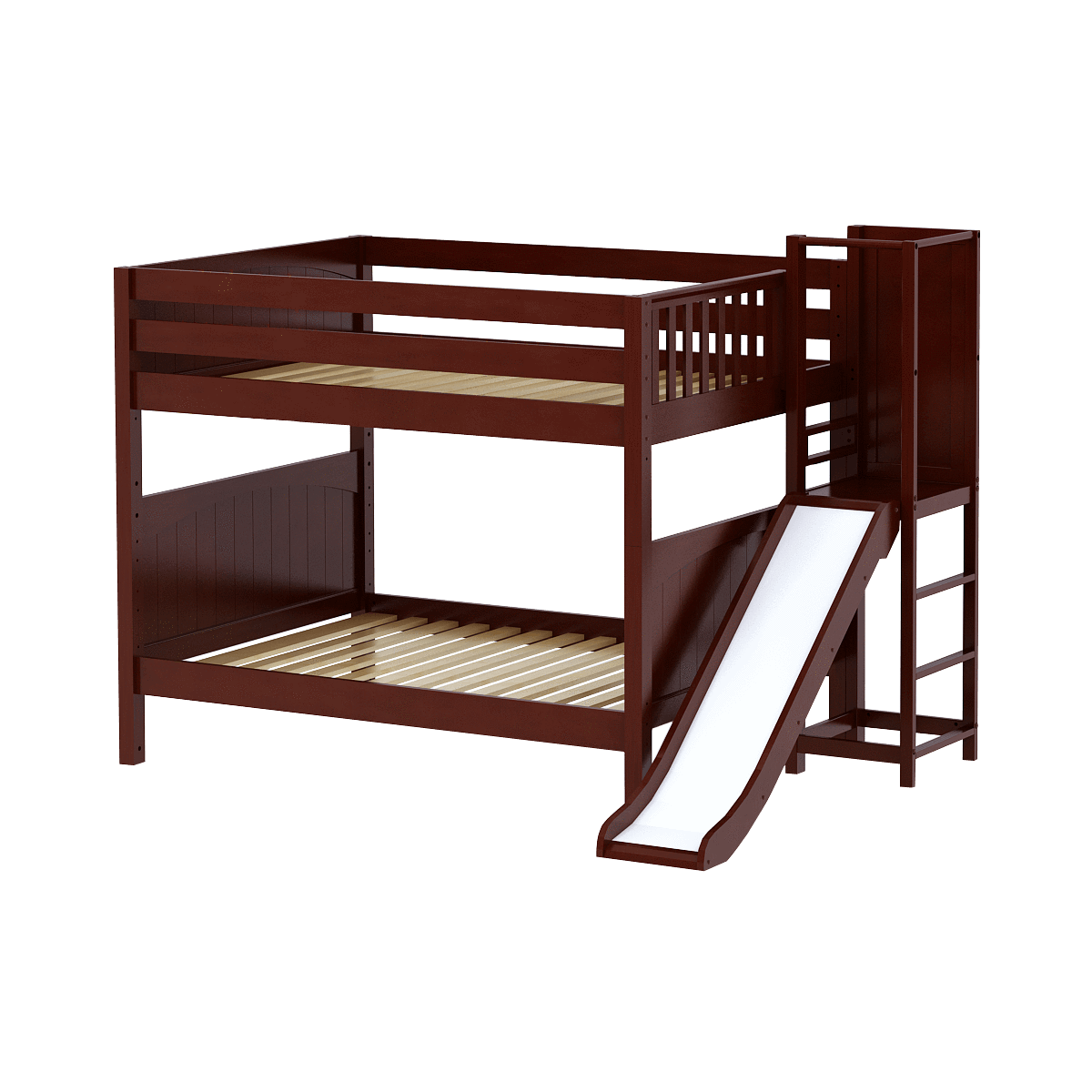 Maxtrix Full Medium Bunk Bed with Slide Platform