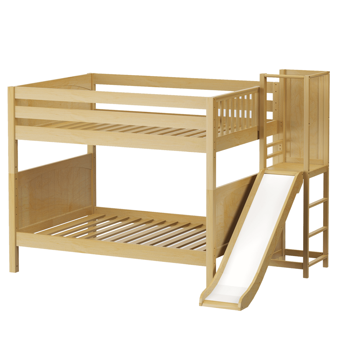 Maxtrix Full Medium Bunk Bed with Slide Platform