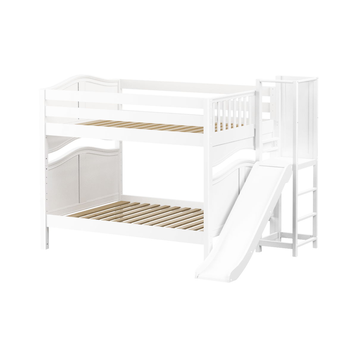 Maxtrix Full Medium Bunk Bed with Slide Platform