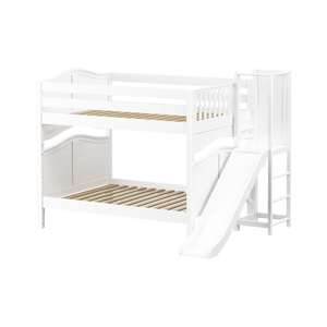 Maxtrix Full Medium Bunk Bed with Slide Platform