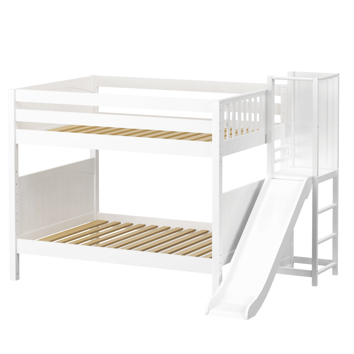 Maxtrix Full Medium Bunk Bed with Slide Platform