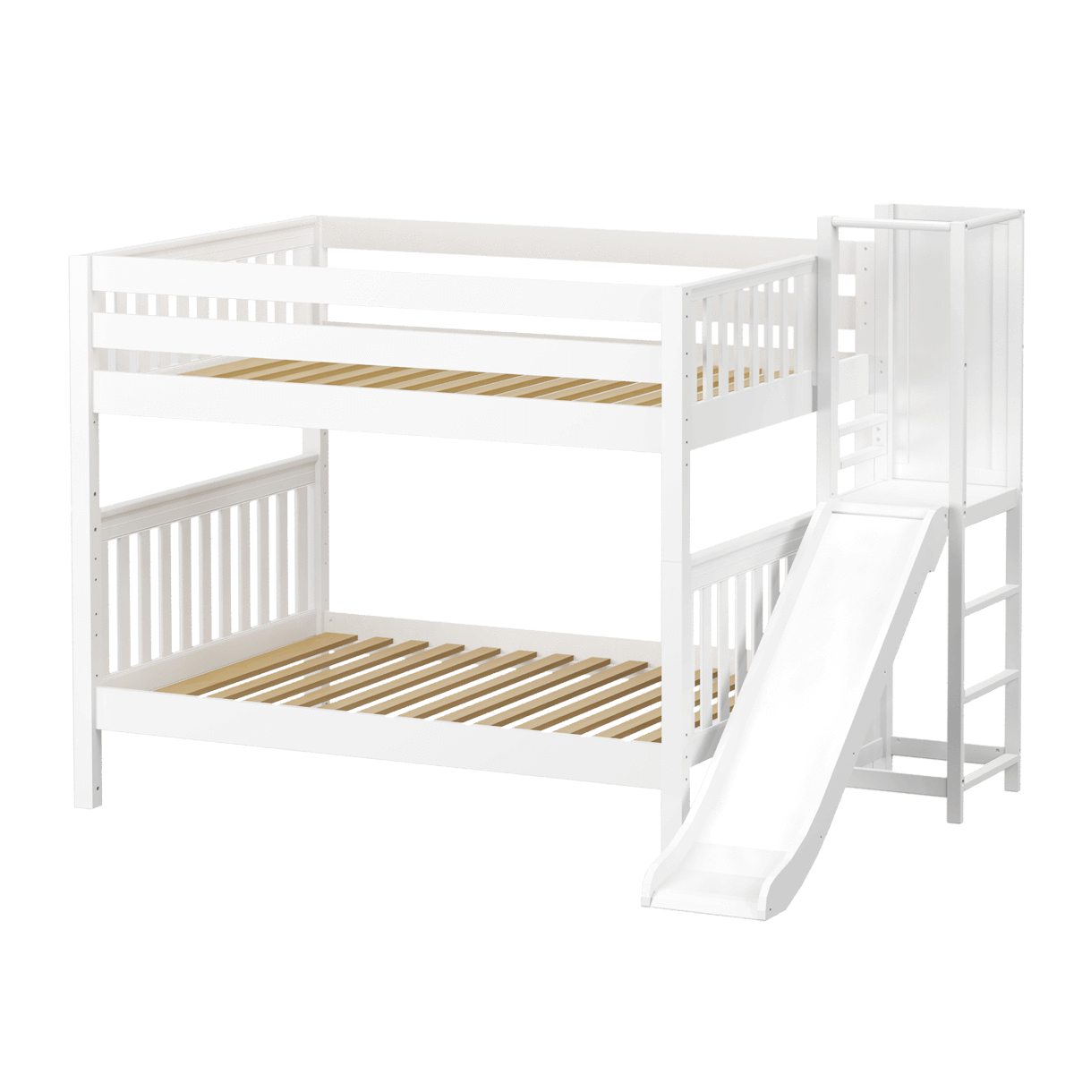 Maxtrix Full Medium Bunk Bed with Slide Platform