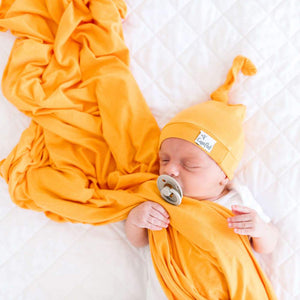 Copper Pearl Top-Knot Hat - Solar