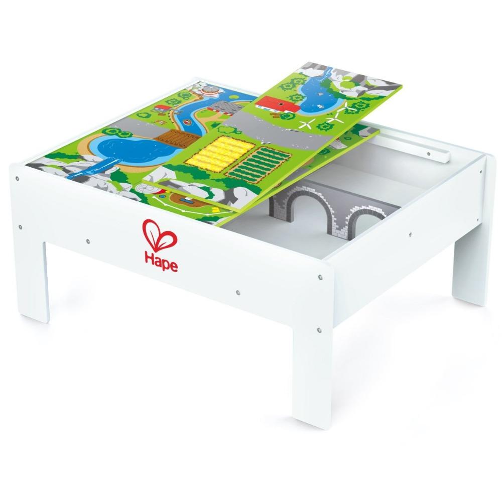 Hape Play & Stow Train Activity Storage Table – Lakeland Baby and Teen  Furniture