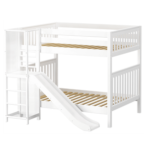 Maxtrix Full High Bunk Bed with Slide Platform