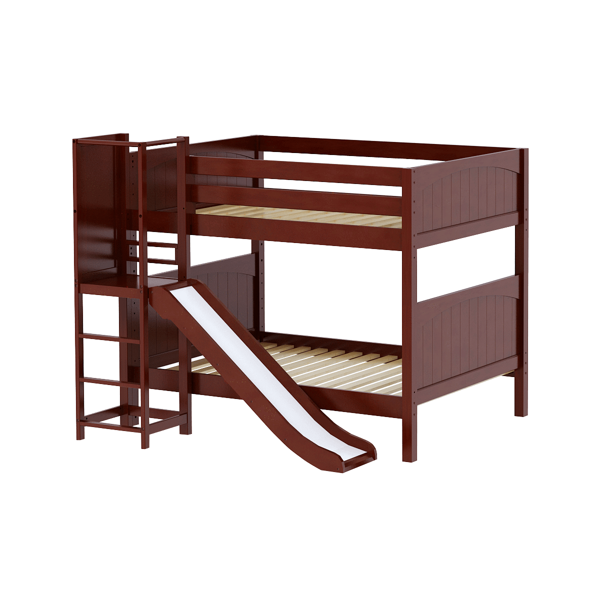 Maxtrix Full Medium Bunk Bed with Slide Platform