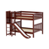 Maxtrix Full Medium Bunk Bed with Slide Platform