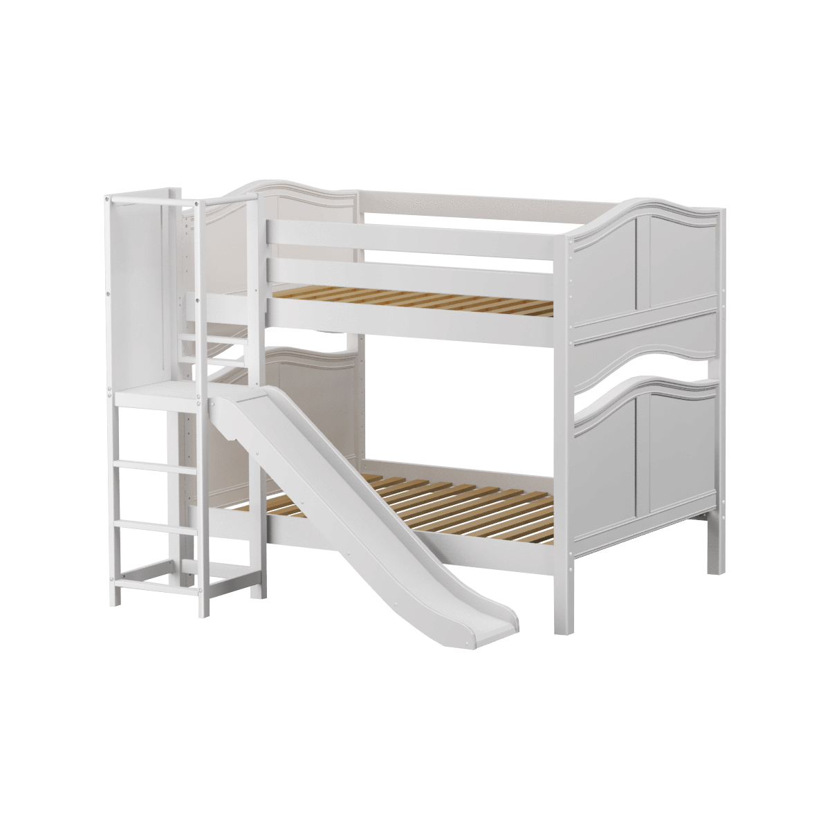 Maxtrix Full Medium Bunk Bed with Slide Platform