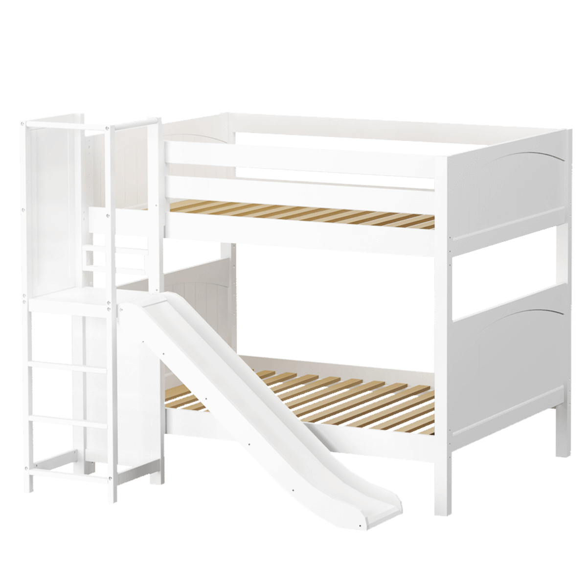 Maxtrix Full Medium Bunk Bed with Slide Platform