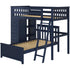 Jackpot Deluxe Leg Loft Bed Storage + Twin Bed