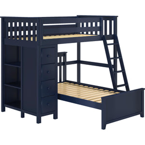 Jackpot Deluxe Leg Loft Bed Storage + Twin Bed
