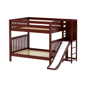 Maxtrix Full High Bunk Bed with Slide Platform
