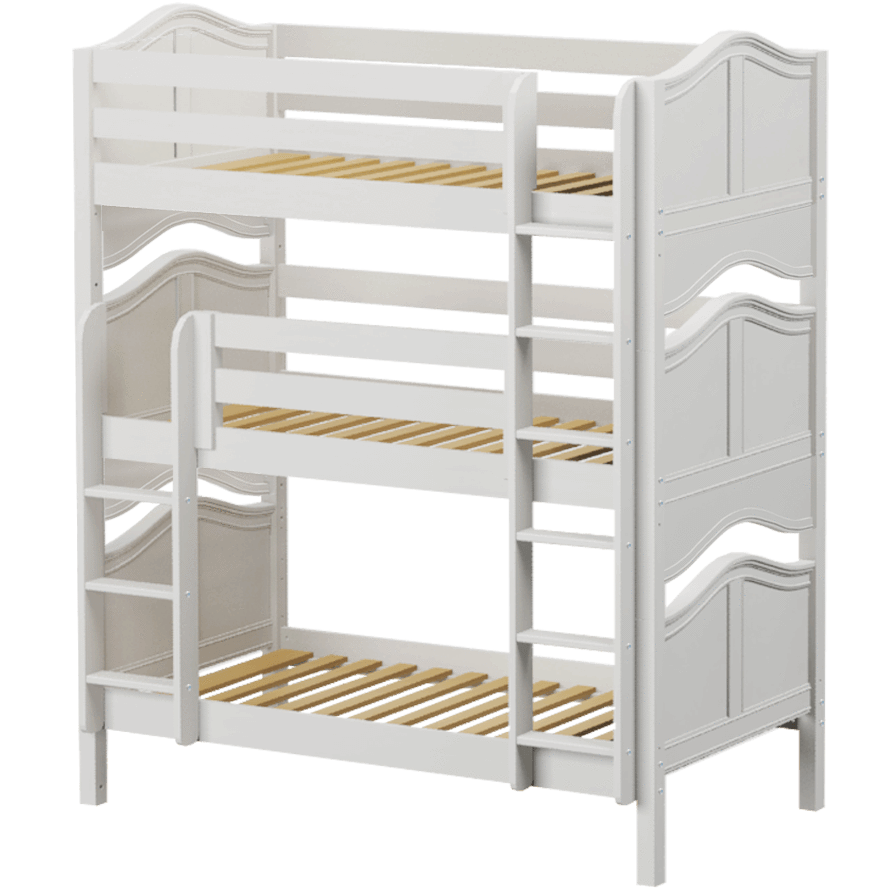 Maxtrix Twin Triple Bunk Bed with Ladder