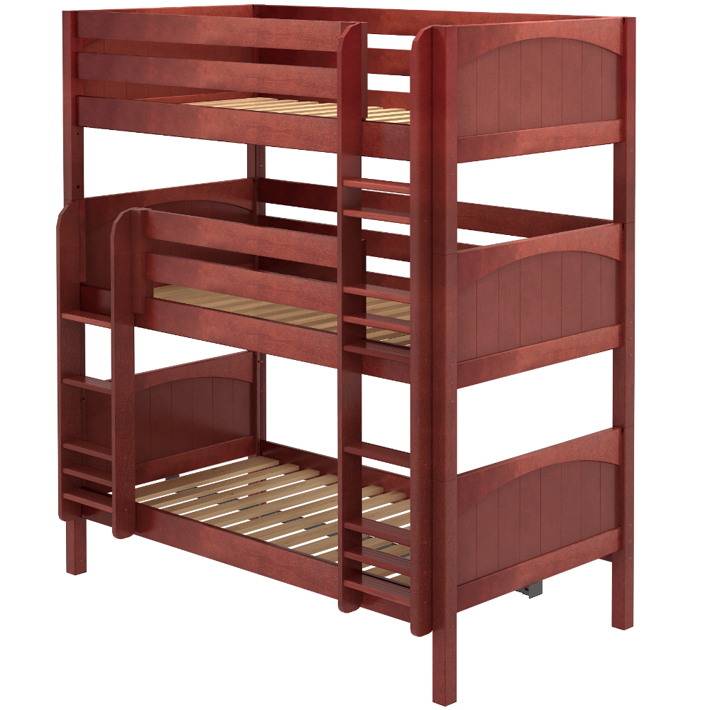 Maxtrix Twin Triple Bunk Bed with Ladder