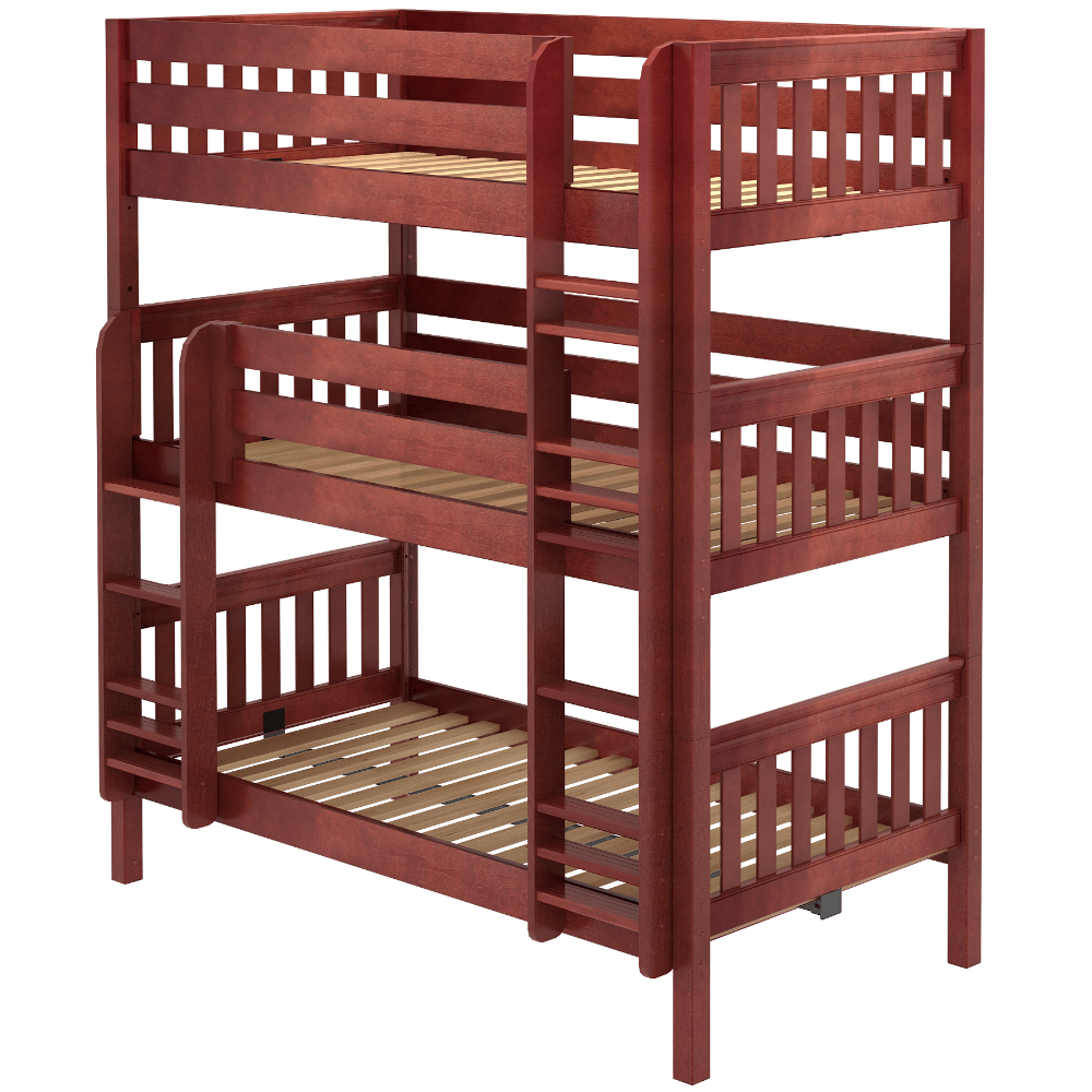 Maxtrix Twin Triple Bunk Bed with Ladder